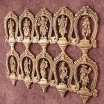 Exquisite Pure Brass Vishnu Dashavatar Wall Hanging 18" | Meticulous Handcrafted Detail | 5 kg Spiritual Masterpiece | 13.5" Height | Divine Home Decor